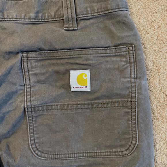 Carhartt Pants Double Knee Rugged Flex Relaxed Fit Mens Work Canvas 36x29 EUC - Picture 11 of 12
